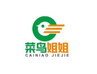 赵鹏的菜鸟姐姐食品快餐标志logo设计