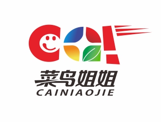 胡红志的菜鸟姐姐食品快餐标志logo设计
