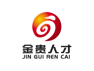 彭波的金贵人才logo设计