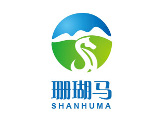 朱红娟的珊瑚马文字商标设计logo设计