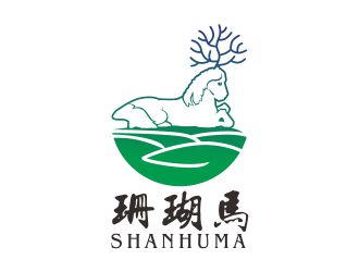 吴志超的珊瑚马文字商标设计logo设计