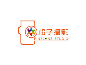 朱红娟的松子摄影PINECONE STUDIOlogo设计