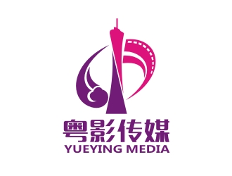 曾翼的粤影传媒有限公司标志logo设计
