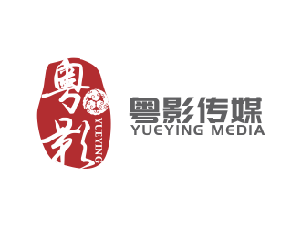 粤影传媒有限公司标志logo设计
