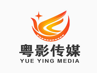 朱兵的粤影传媒有限公司标志logo设计