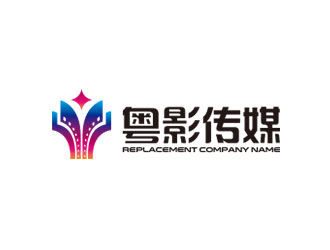 钟炬的粤影传媒有限公司标志logo设计