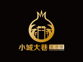 黄安悦的小城大巷生活馆标志logo设计