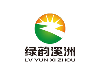孙金泽的生态农业品牌logo 山水元素logo设计