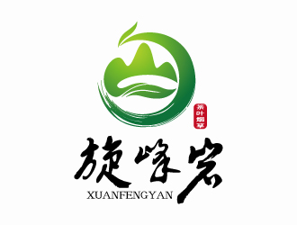 张俊的旋峰岩中草药商标logo设计