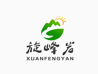 朱兵的旋峰岩中草药商标logo设计