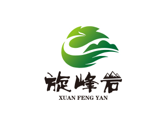 孙金泽的旋峰岩中草药商标logo设计