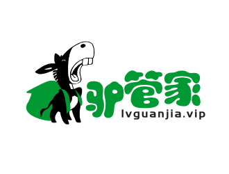 姜彦海的驴管家动物卡通驴APP标志logo设计