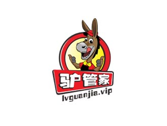 郭庆忠的驴管家动物卡通驴APP标志logo设计