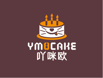 吖咪欧YMOCAKE蛋糕logo设计