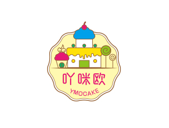 孙金泽的吖咪欧YMOCAKE蛋糕logo设计