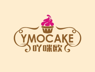 曾翼的吖咪欧YMOCAKE蛋糕logo设计