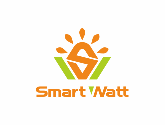 何嘉健的Smart Watt LED照明 英文logologo设计