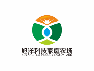 何嘉健的旭洋科技家庭农场logo设计