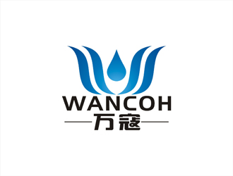 周都响的万寇/wancoh化妆品商标logo设计