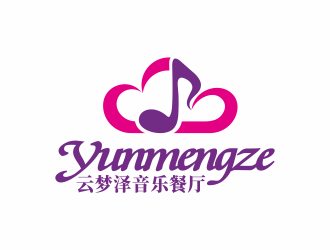 林思源的云梦泽音乐餐厅logo设计logo设计