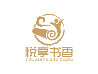 王涛的悦享书香logo设计