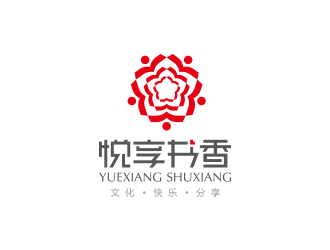 冯国辉的悦享书香logo设计