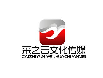 秦晓东的采之云传媒祥云标志logo设计