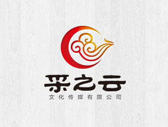 钟炬的采之云传媒祥云标志logo设计