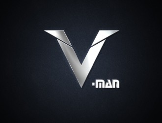 陈国伟的V·man西服定制商标logo设计