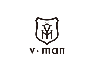 孙金泽的V·man西服定制商标logo设计