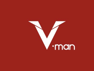 V·man西服定制商标logo设计