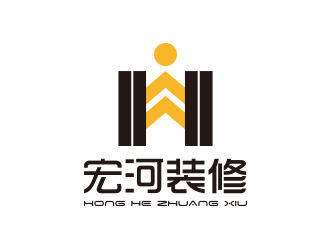 孙金泽的盘县宏河装修工程有限公司logo设计