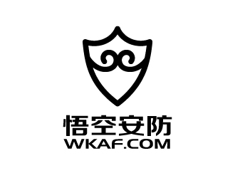 张俊的悟空安防公司对称标志logo设计
