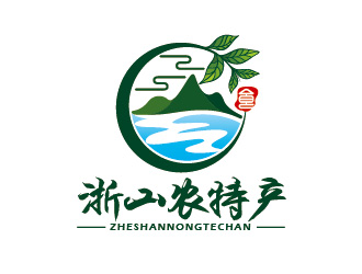 陈晓滨的农特产山水元素logologo设计