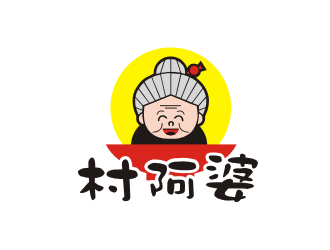 姜彦海的村阿婆卡通形象logologo设计