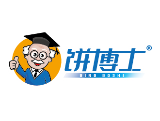 赵军的饼博士卡通logo设计logo设计