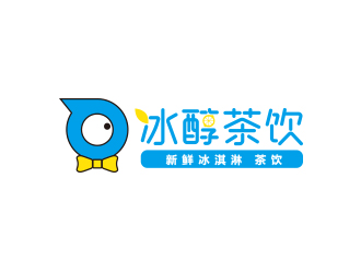 孙金泽的冰醇茶饮标志设计logo设计