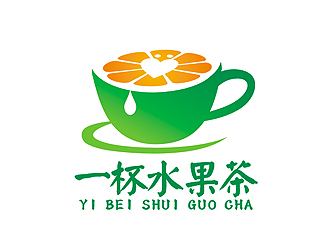 盛铭的一杯水果茶logo设计