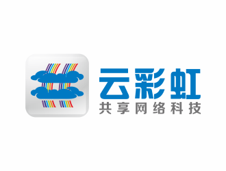 何嘉健的云彩虹共享平台logo设计