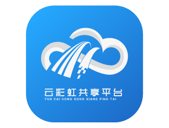 连杰的云彩虹共享平台logo设计