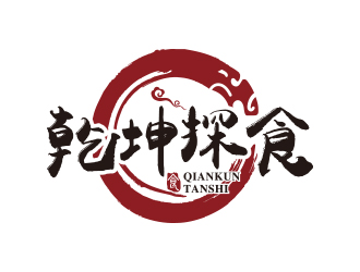 何敏的乾坤探食logo设计