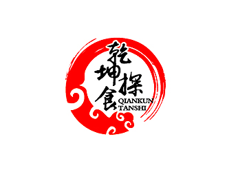 秦晓东的乾坤探食logo设计
