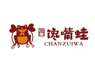 姜彦海的印象馋嘴蛙火锅店商标logo设计