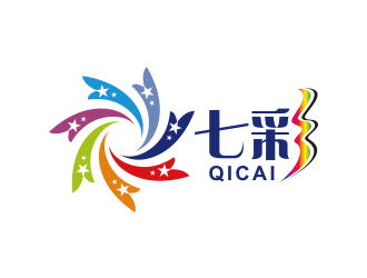 黄安悦的七彩logo设计