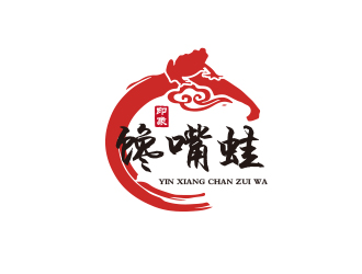 孙金泽的印象馋嘴蛙火锅店商标logo设计