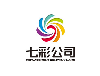 钟炬的七彩logo设计