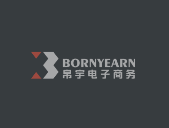 黄安悦的青岛帛宇电子商务有限公司（英文标志：bornyearn）logo设计