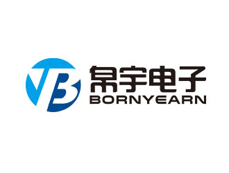 钟炬的青岛帛宇电子商务有限公司（英文标志：bornyearn）logo设计