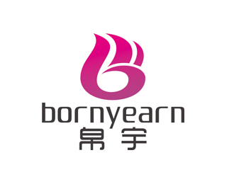 赵鹏的青岛帛宇电子商务有限公司（英文标志：bornyearn）logo设计