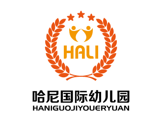 张俊的哈尼国际幼儿园标志设计logo设计